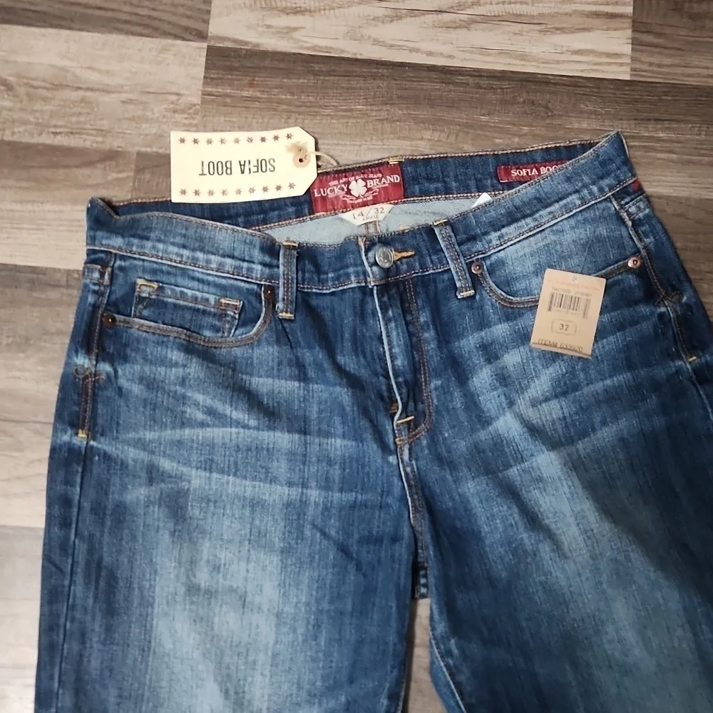 Lucky Brand Sofia Bootcut Ankle Jeans Size 14/ 32 Inseam 30' NWT - Picture 2 of 14
